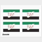 Vrij Syrië سورية حرة Rechthoekige Sticker (Vel)