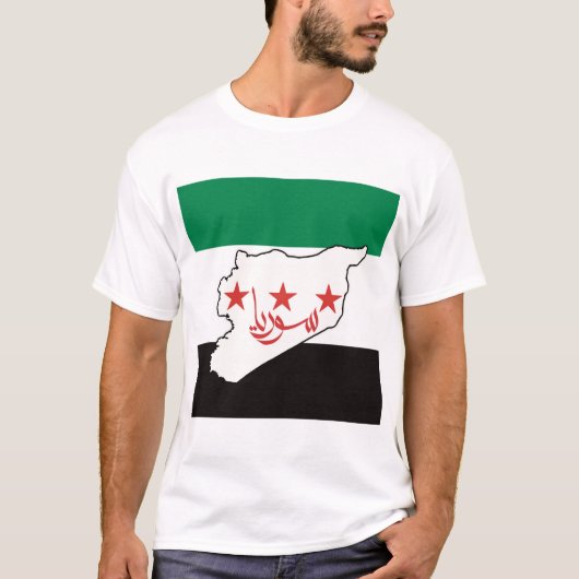 Vrij Syrië سورية حرة T-shirt (Voorkant)