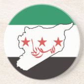 Vrij Syrië سورية حرة Zandsteen Onderzetter (Voorkant)