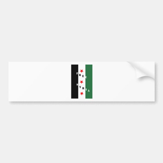 Vrij Syrië Bumpersticker (Voorkant)
