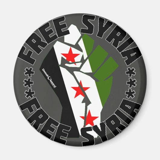 Vrij Syrië Magneet (Voorkant)
