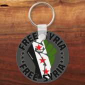 Vrij Syrië Sleutelhanger (Voorkant)