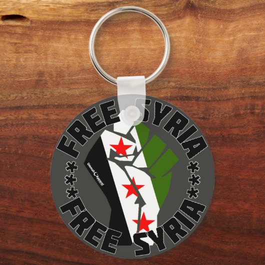 Vrij Syrië Sleutelhanger (Voorkant)