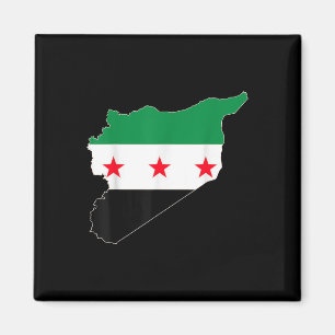 Vrij Syrië Trotse  Syrische vlag Hartkaart Sou Magneet