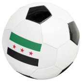 Vrij Syrië Voetbal vlag (Drie kwart)