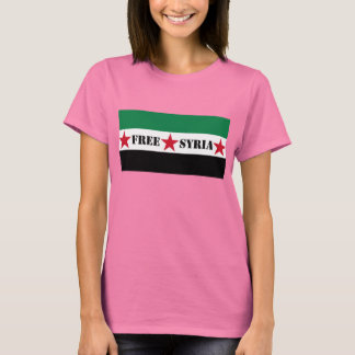 Vrij Syrisch t-shirt voor de vlag van de Dames
