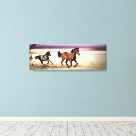 VRIJ TE WILLEN ZIJN CANVAS AFDRUK (Insitu (Houten vloer))