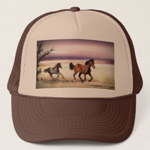 VRIJ TE ZIJN IN HET WILD BESTAANDE HORSES TRUCKER PET