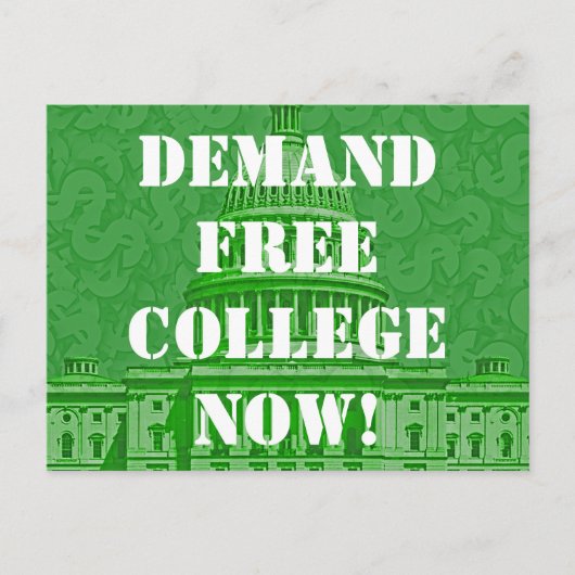 Vrij telefooncollege nu briefkaart (Voorkant)