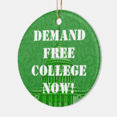 Vrij telefooncollege nu keramisch ornament (Links)