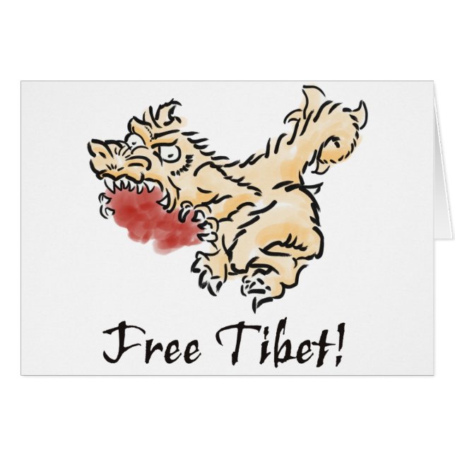 Vrij Tibet! (Voorkant Horizontaal)