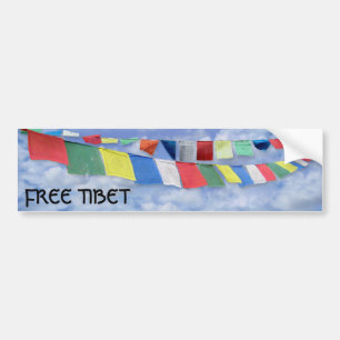 Vrij Tibet Bumpersticker
