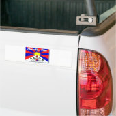 Vrij Tibet Bumpersticker (Op Truck)