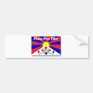 Vrij Tibet Bumpersticker