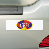 Vrij Tibet Bumpersticker (Op auto)