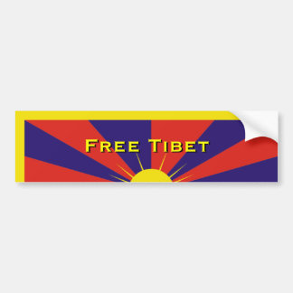 Vrij Tibet Bumpersticker