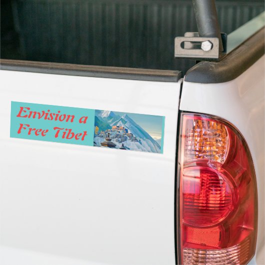 Vrij Tibet-bumpersticker Bumpersticker (Op Truck)