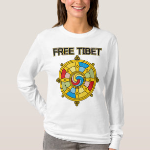 Vrij Tibet DPharmacakra T-shirt