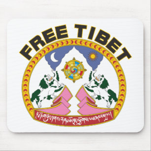 Vrij Tibet Emblem Muismat