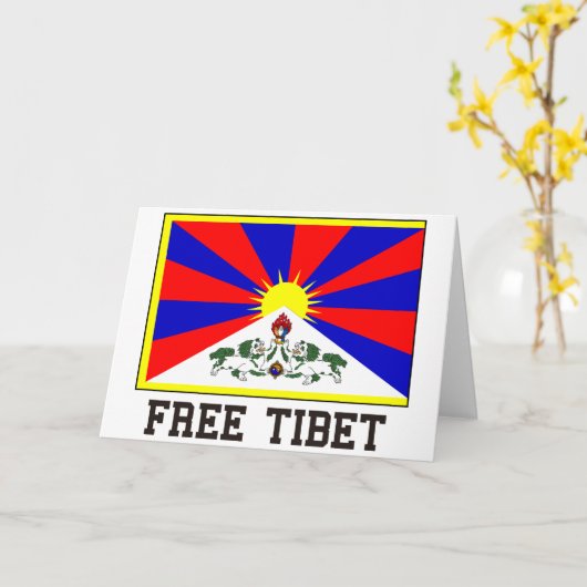 Vrij Tibet Kaart (Gele Bloem)