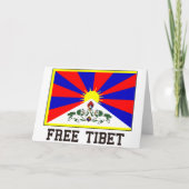 Vrij Tibet Kaart (Voorkant)