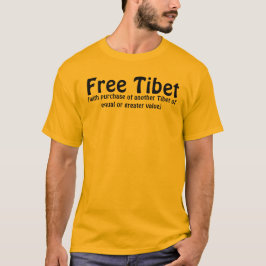 Vrij Tibet (met aankoop van een ander Tibet van eq T-shirt