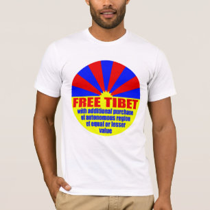 Vrij Tibet met extra Shirt voor aankoop