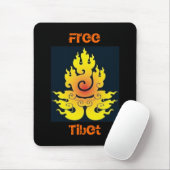 Vrij Tibet Mousepad Muismat (Met muis)