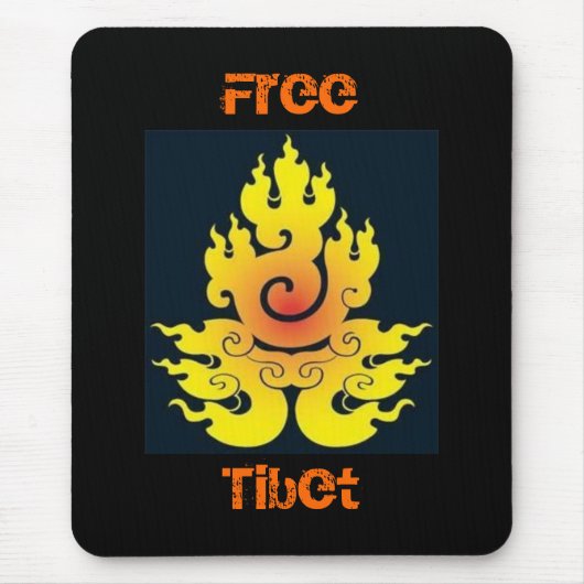 Vrij Tibet Mousepad Muismat (Voorkant)