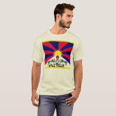 Vrij Tibet! T-shirt (Voorkant volledig)