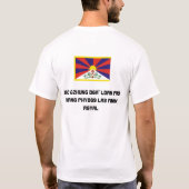 Vrij Tibet T-shirt (Achterkant)