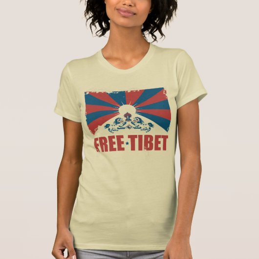 Vrij Tibet T-Shirt (Voorkant)