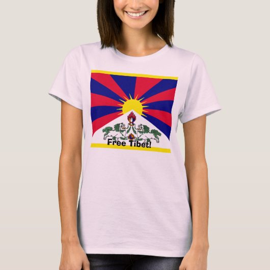 Vrij Tibet! T-shirt (Voorkant)