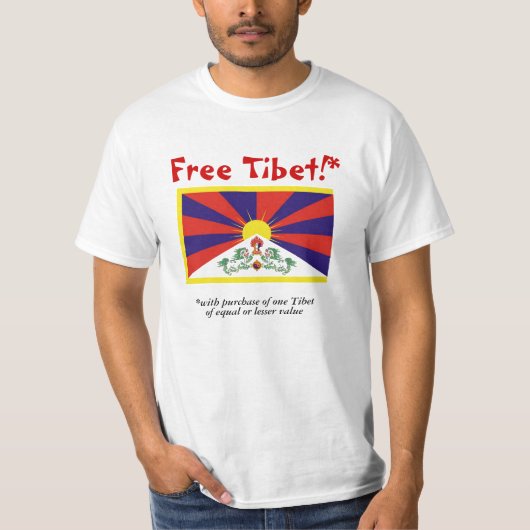 Vrij Tibet T-shirt (Voorkant)