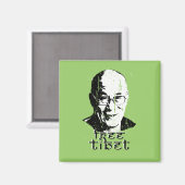 Vrij Tibet T-shirt Magneet (Voorkant / Achterkant)