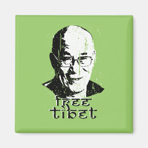Vrij Tibet T-shirt Magneet