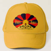 Vrij Tibet Trucker Pet (Voorkant)