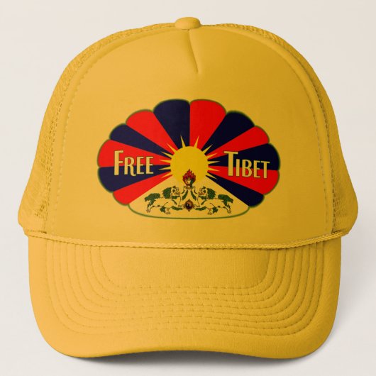 Vrij Tibet Trucker Pet (Voorkant)
