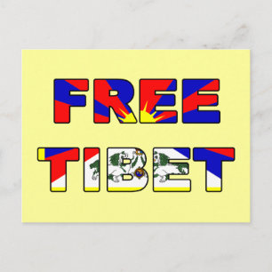 Vrij Tibetaans Briefkaart
