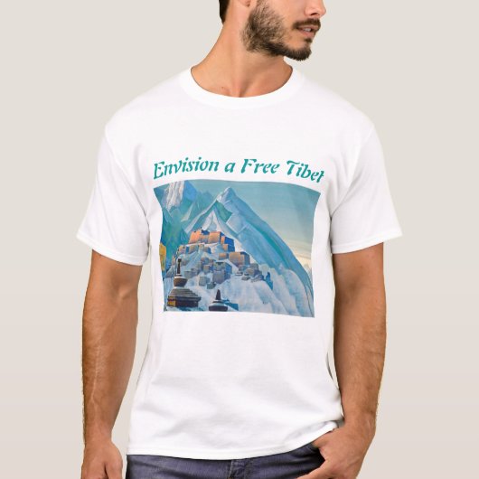 Vrij Tibetaans mannen shirt (Voorkant)
