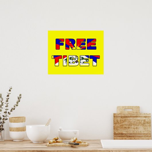 Vrij Tibetaans Poster (Keuken)