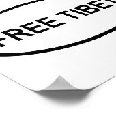 Vrij Tibetaans Poster (Hoek)