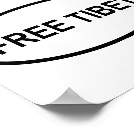 Vrij Tibetaans Poster (Hoek)