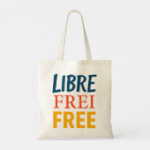 Vrij Tote Bag (Achterkant)