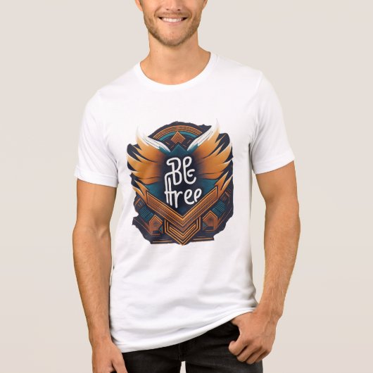 Vrij Tri-Blend Shirt (Voorkant)