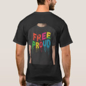 Vrij trots t-shirt (Achterkant)