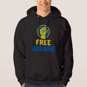 Vrij Ukraine Een Oekraïense Vuist Hoodie