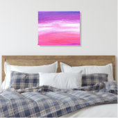 vrij van abstracte kunstroyalty's canvas afdruk (Insitu (Slaapkamer))