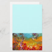 VRIJ VAN DE RODE STROMEN, blauw Briefpapier (Voorkant / Achterkant)