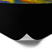 VRIJ VAN DE ZONLOWERS - gele roze zwart Poster (Hoek)